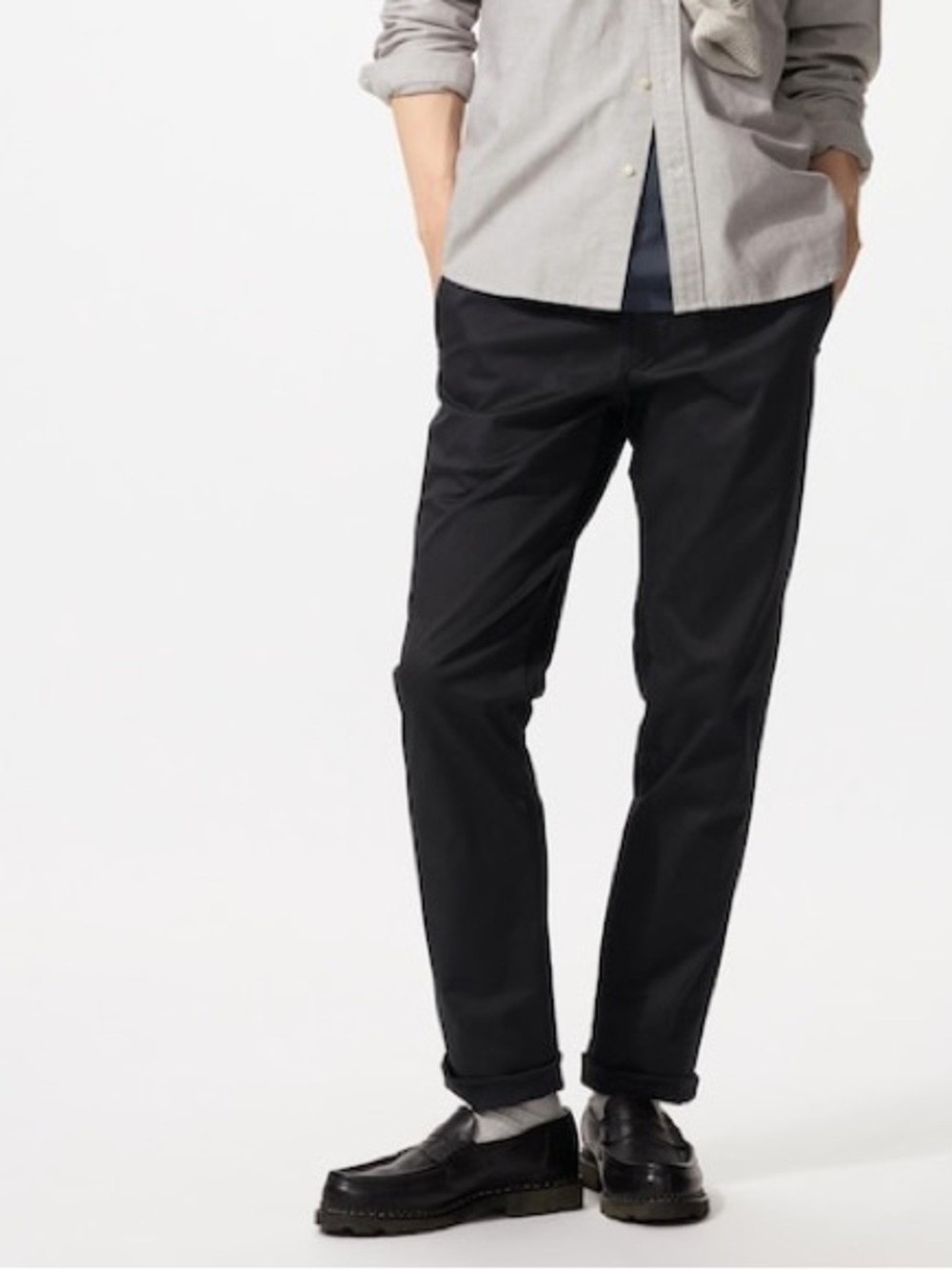 Uniqlo Men’s Slim Chino Pants, Black, 34 Waist